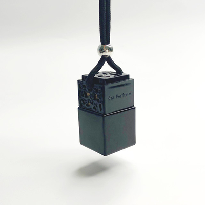 購入 独特の8ml黒いガラス カーパーフューム ぶら下がったボトル 黒い蓋 online manufacture