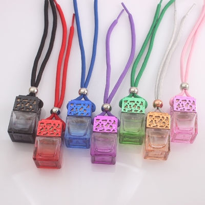 購入 カラー 6ml カー 香水 ガラス ボトル カラフルな蓋とストリング online manufacture