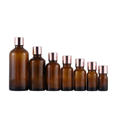 خرید بطری های روغن ضروری شیشه ای آمبر سفارشی 10ml 15ml 20ml 30ml online manufacture