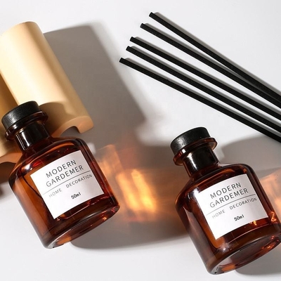 acheter Bouteilles de diffuseur de roseau de verre ambre 200 ml d' huile essentielle aromathérapie Bouteille de diffuseur d' arôme online manufacture