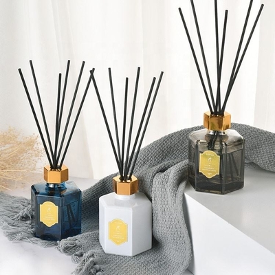 comprar 100 ml de garrafas hexagonais vazias de difusão de cana para fragrância doméstica online manufacture