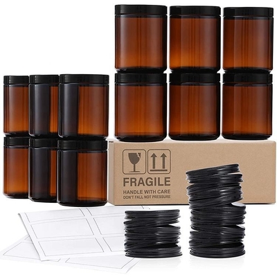 satın al 100 ml 250 ml Kokulu Mum Kavanozu Boş Yuvarlak Lüks Mum Cam Kapı online manufacture