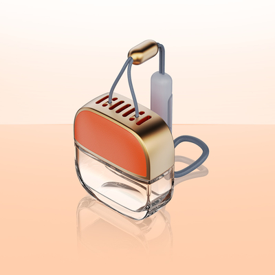 شراء طازج هواء السيارة الفارغ زجاجة عطر بشرة الخروف 10 مل فاخرة مع حبل معلق online manufacture