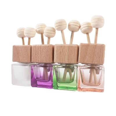 acheter Bouteille de parfum de voiture en boule de bois de rotin de 8 ml avec couvercle en bois online manufacture