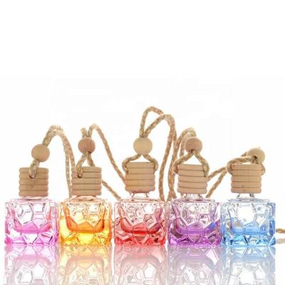 Buy 10ml Honeycomb Shaped Glass Perfume Bottle With Atomizer Bulb Car Oil Diffuser online manufacture