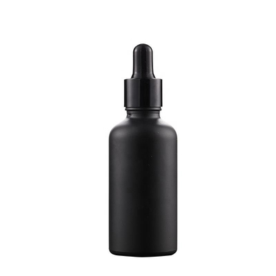 Guter Preis High-End Frosted Matte Black Glass Flasche 20ml-100ml für Lotion Serum ätherisches Öl Online
