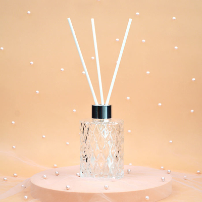 Goede prijs Luxe lege ronde matte zwarte diffuserflessen met gouden dop en stokken online