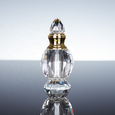 Guter Preis 3 ml / 6 ml / 12 ml Kristallglas-Parfümflasche angepasst Arabischer Stil UV poliert Dekoration Geschenk Online