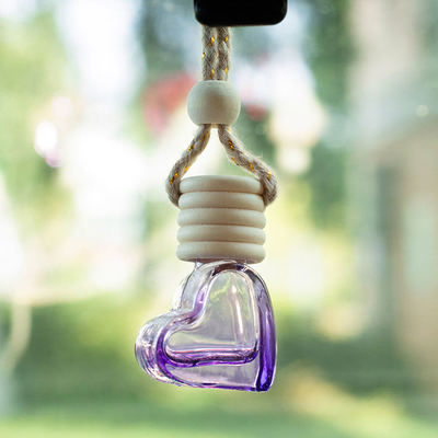 6ml Love Shape Car Perfume Bottle with Wooden Cap
