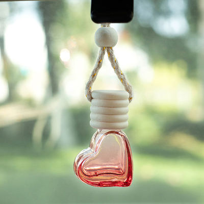 6ml Love Shape Car Perfume Bottle with Wooden Cap