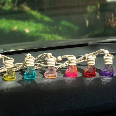 Good price 6ml Love Shape Car Perfume Bottle with Wooden Cap online